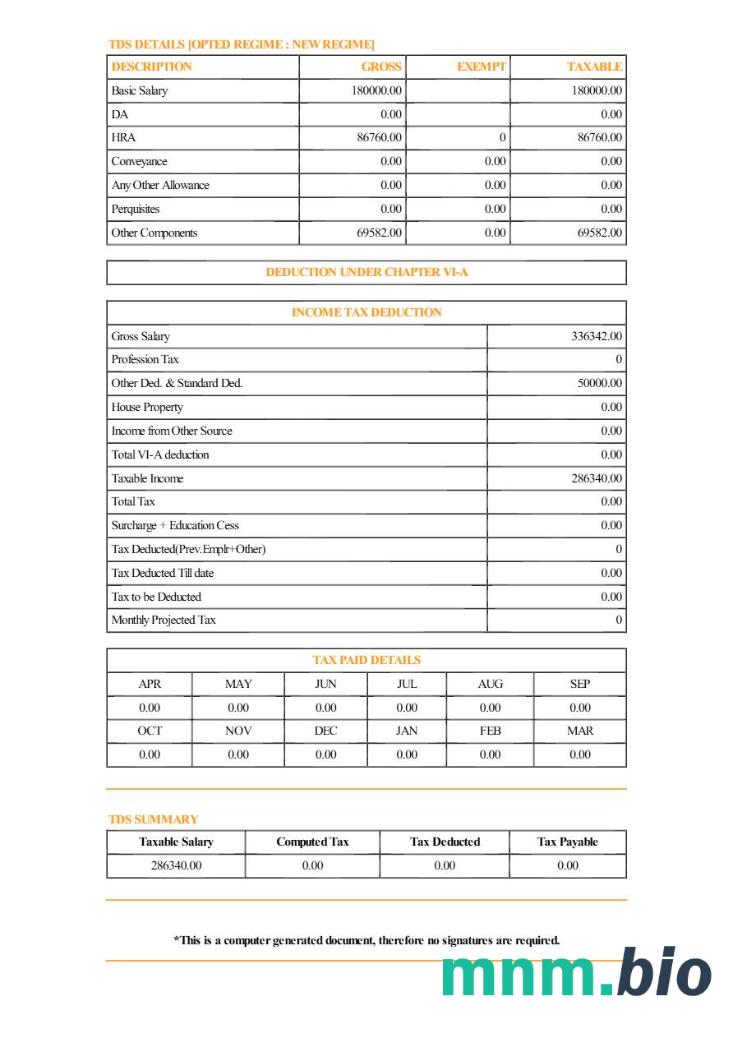 Szablon odcinka wypłaty Aerial Telecom Solutions w formatach Word i PDF, 2